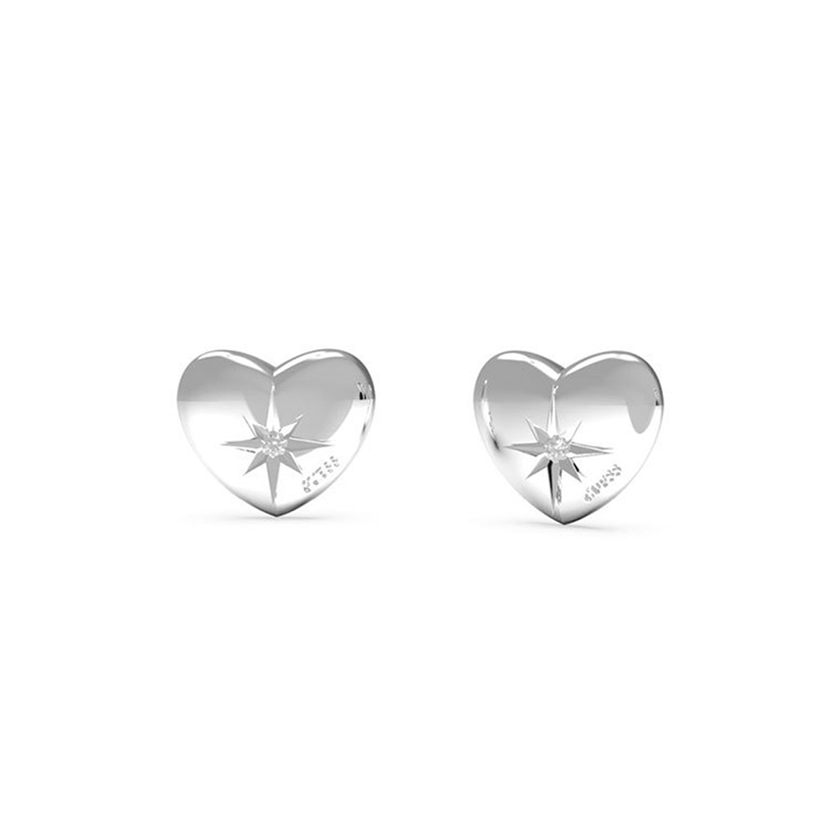 BOUCLES D'OREILLES GUESS FEMME SIMPLE ACIER